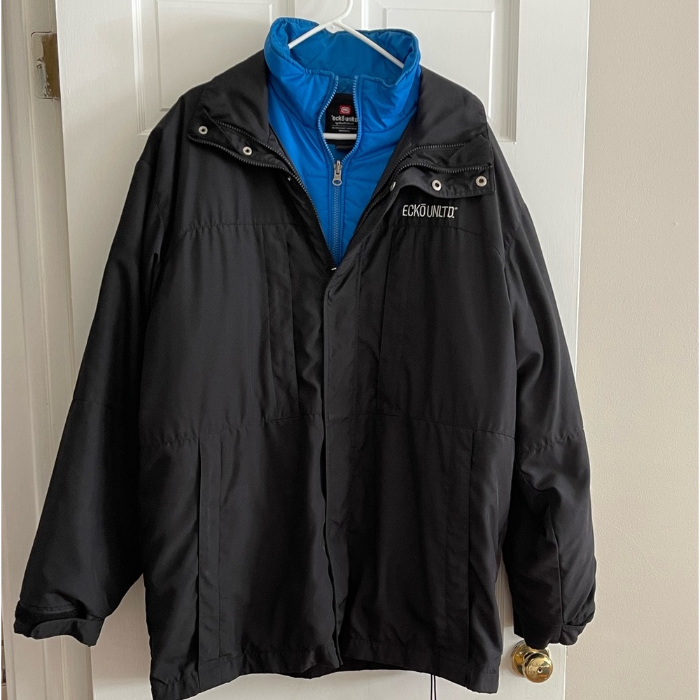 ECKO UNLTD 2 pieces XL raincoat and puffer jacket